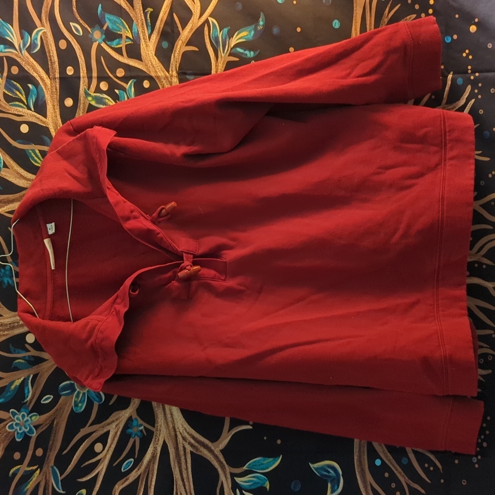 Red collared sweatshirt Denim & co